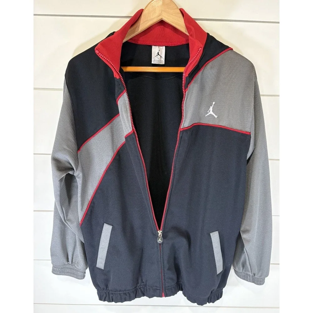 VTG Nike Air Jordan 20th Anniversary Track Jacket Full Zip‎ Mens XL Basketball
